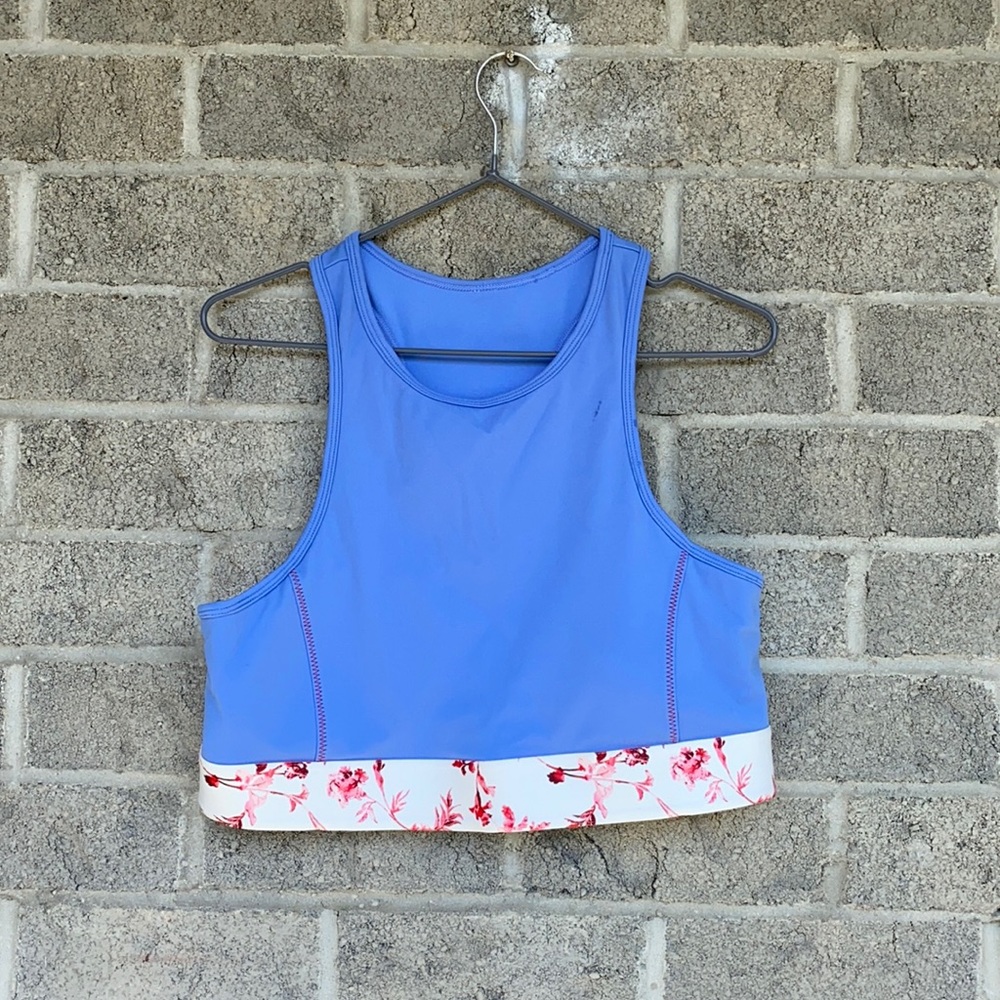 Fabletics Flowery Workout Top | Fit L